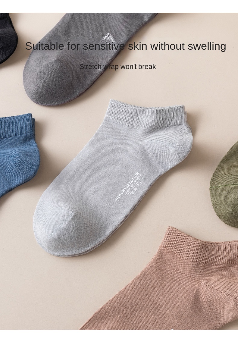Summer Cotton Men's Low Cut Socks