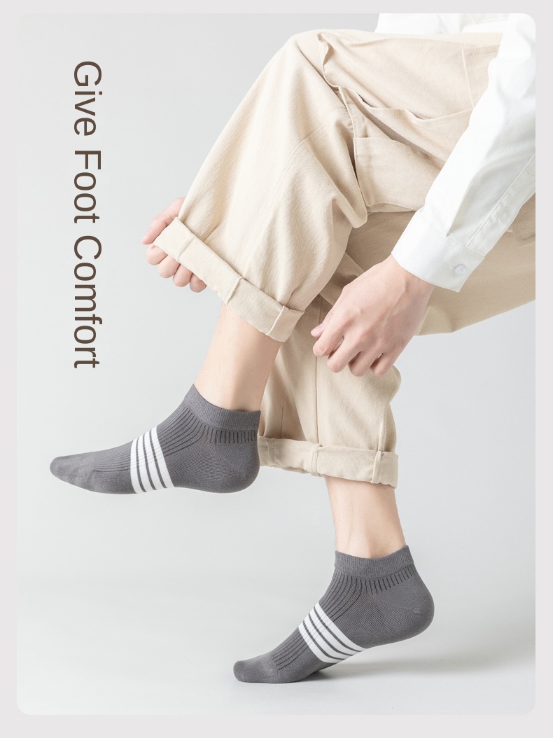 Xinjiang Cotton Spring Summer Men's Low Cut Socks