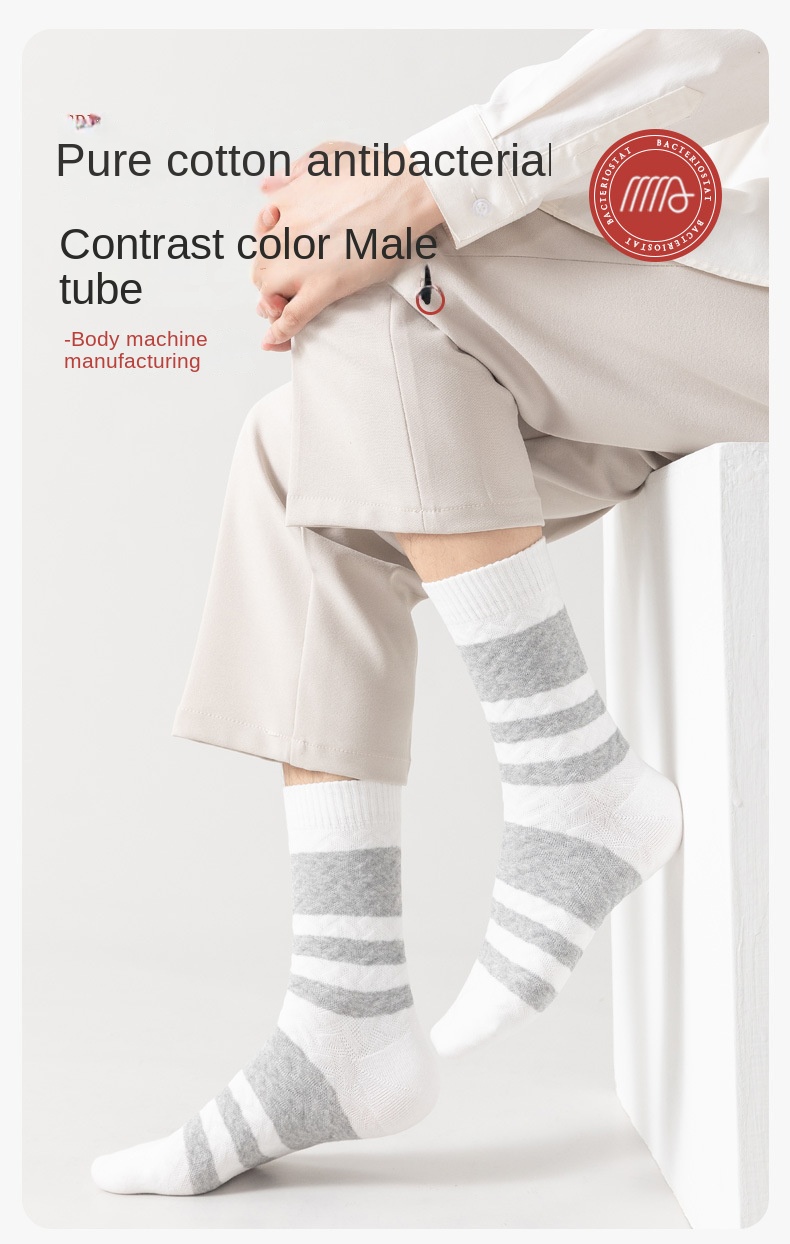 Men's Cozy Cotton Crew Socks
