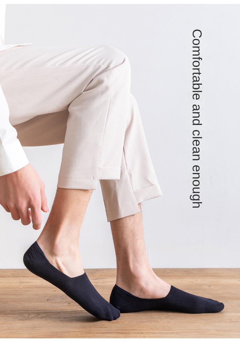 Cotton Breathable Men's Low Cut Socks
