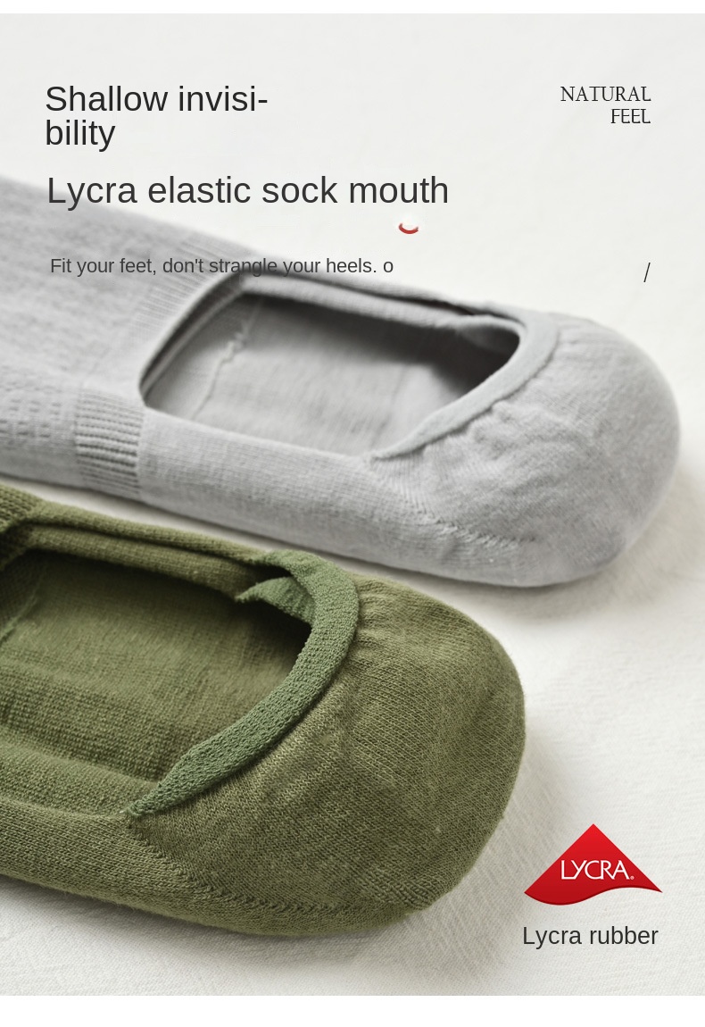 Cotton Breathable Men's Low Cut Socks
