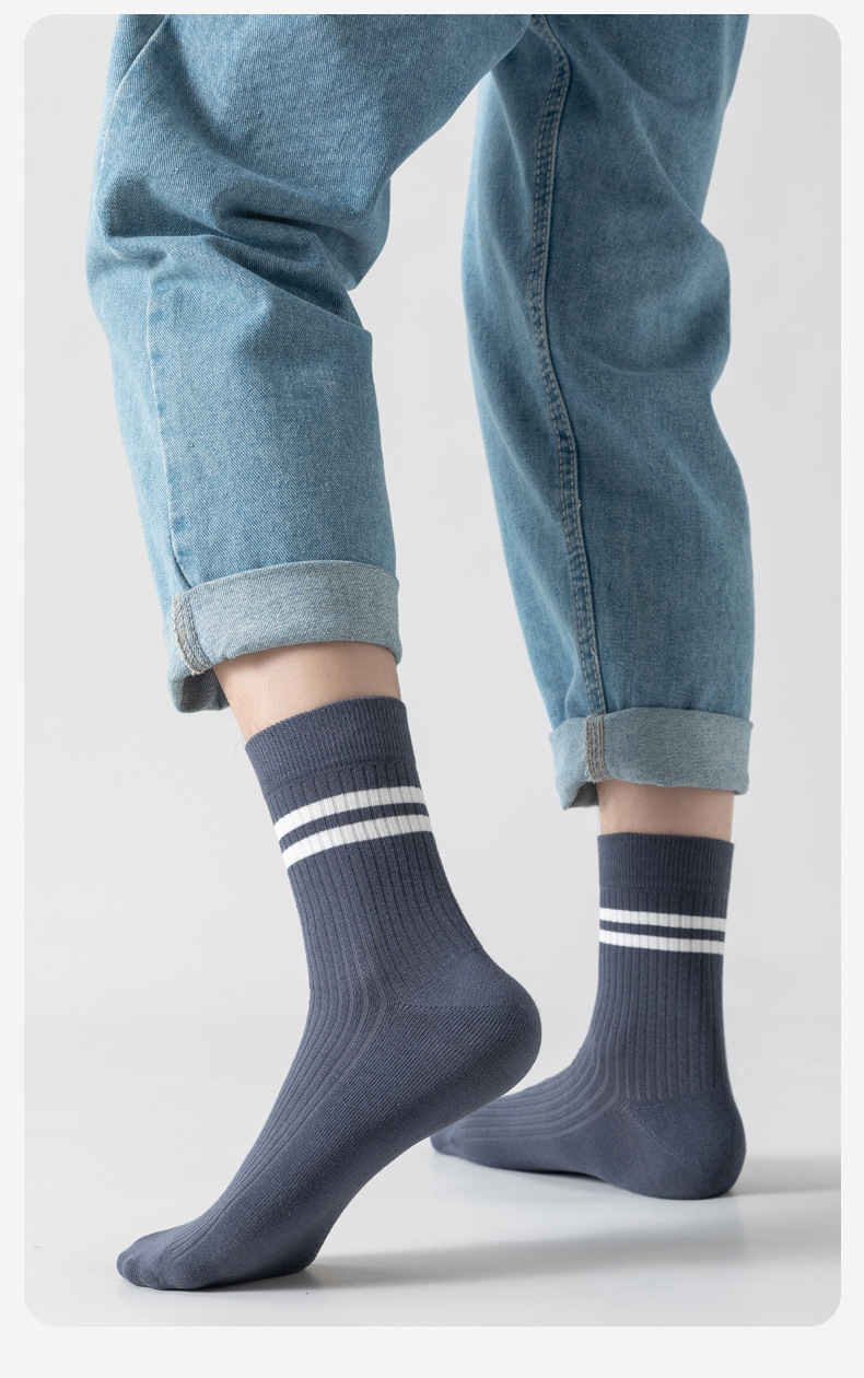 Men's Breathable Cotton Mid-Calf Socks