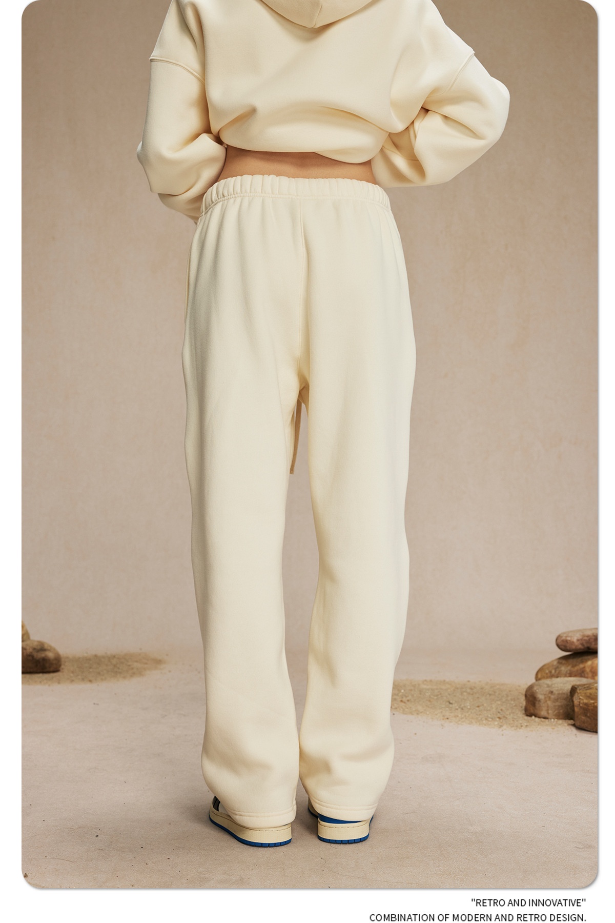 2024 Autumn/Winter New Arrival 350g Thick Straight-Leg Fleece Men's Pants