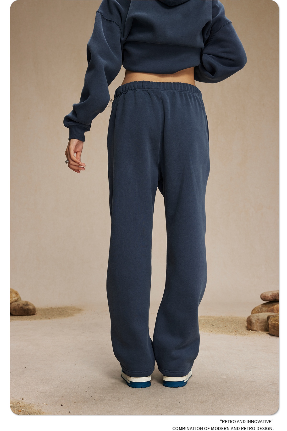 2024 Autumn/Winter New Arrival 350g Thick Straight-Leg Fleece Men's Pants