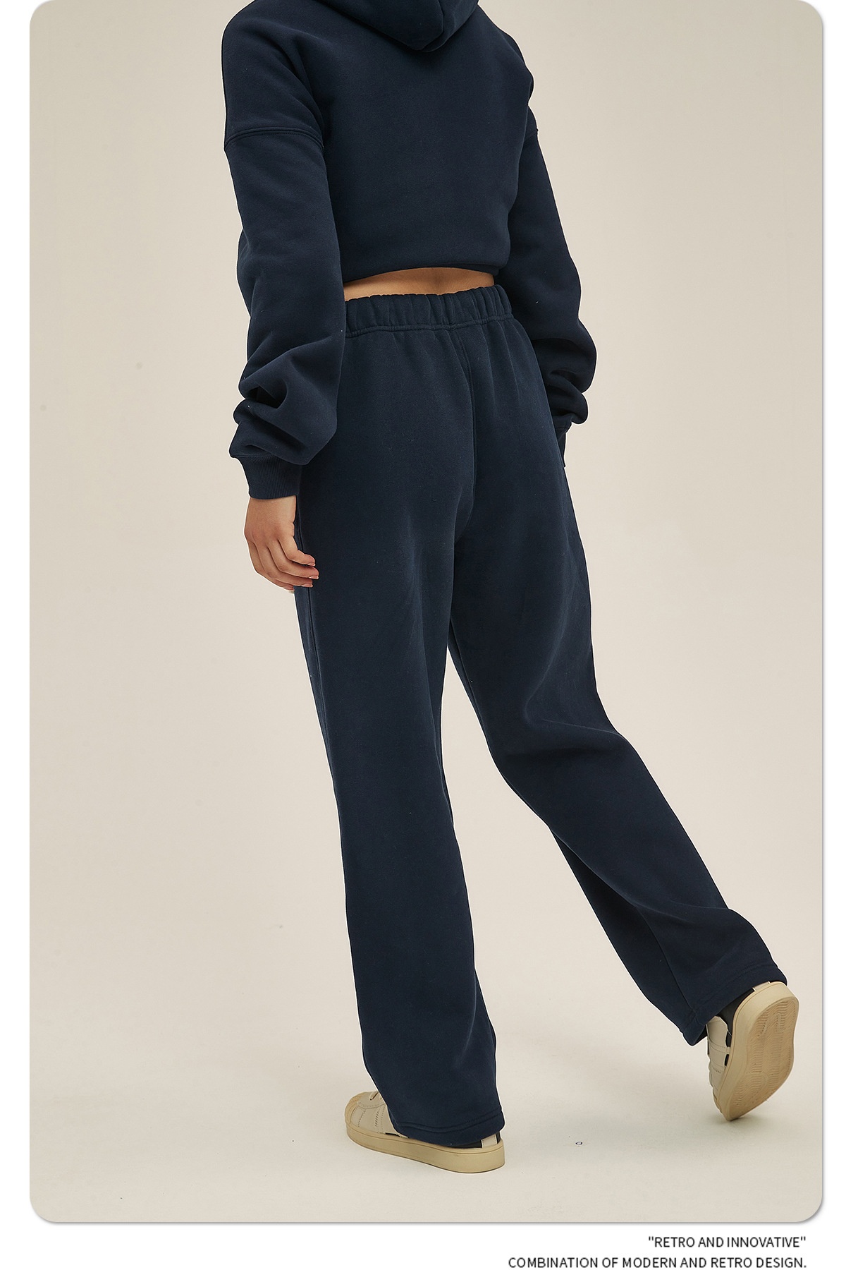 2024 Autumn/Winter New Arrival 350g Thick Straight-Leg Fleece Men's Pants