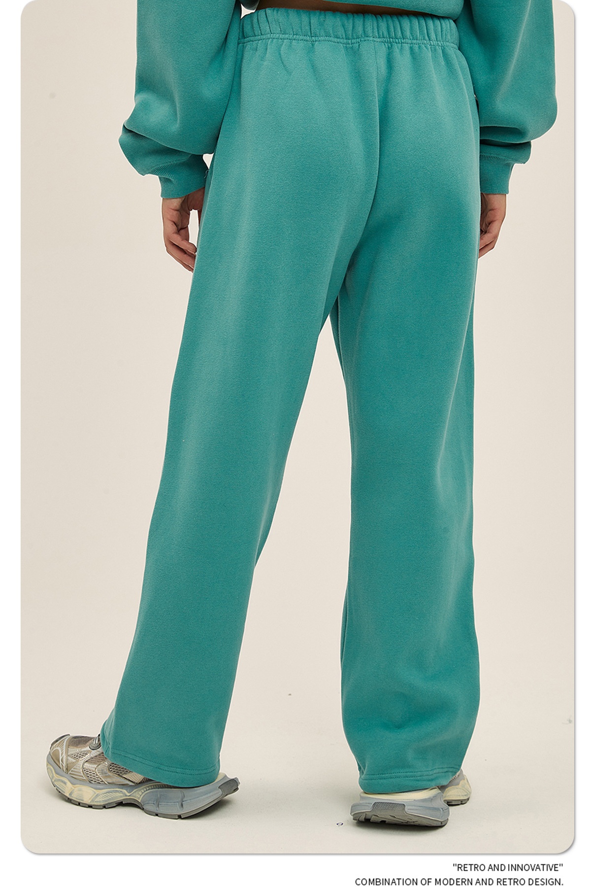 2024 Autumn/Winter New Arrival 350g Thick Straight-Leg Fleece Men's Pants