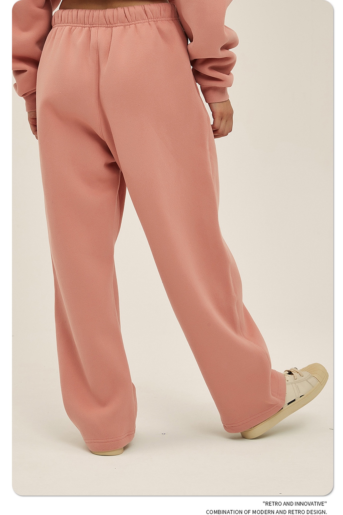 2024 Autumn/Winter New Arrival 350g Thick Straight-Leg Fleece Men's Pants