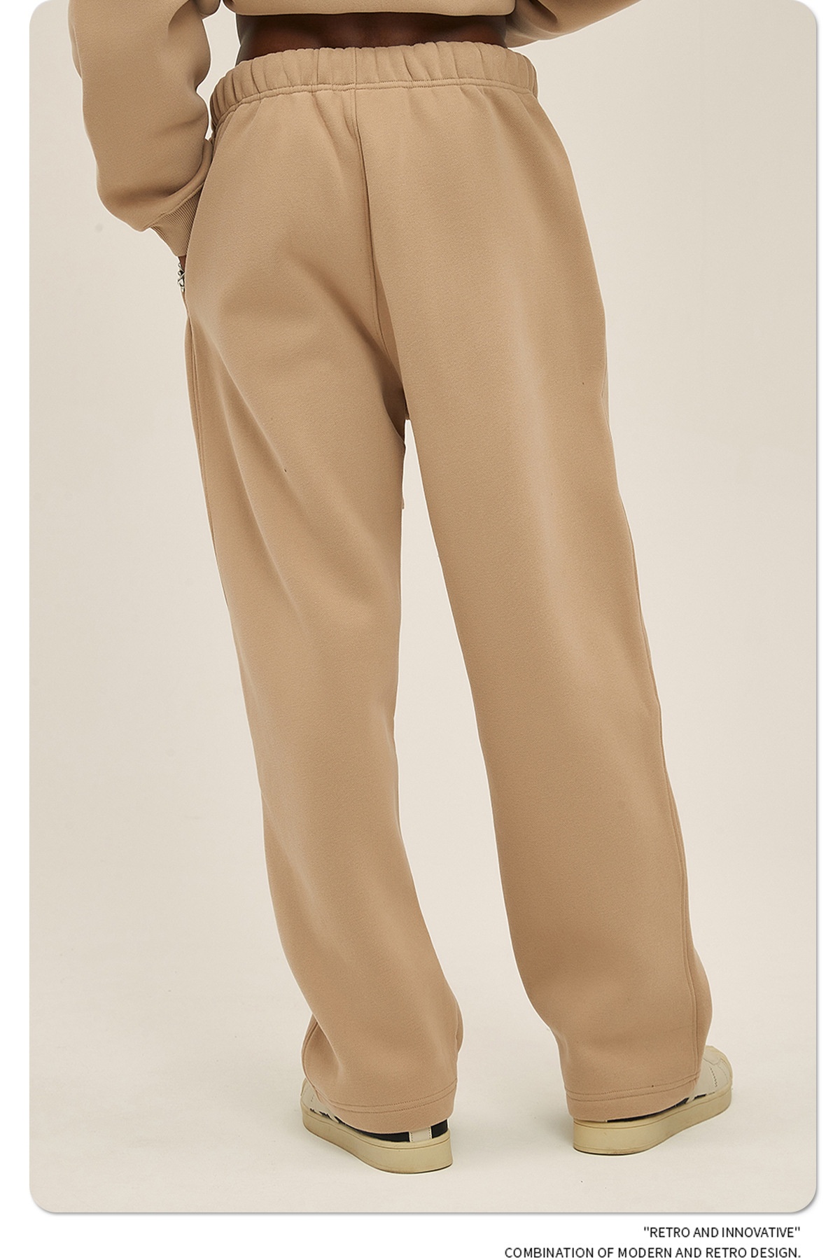2024 Autumn/Winter New Arrival 350g Thick Straight-Leg Fleece Men's Pants