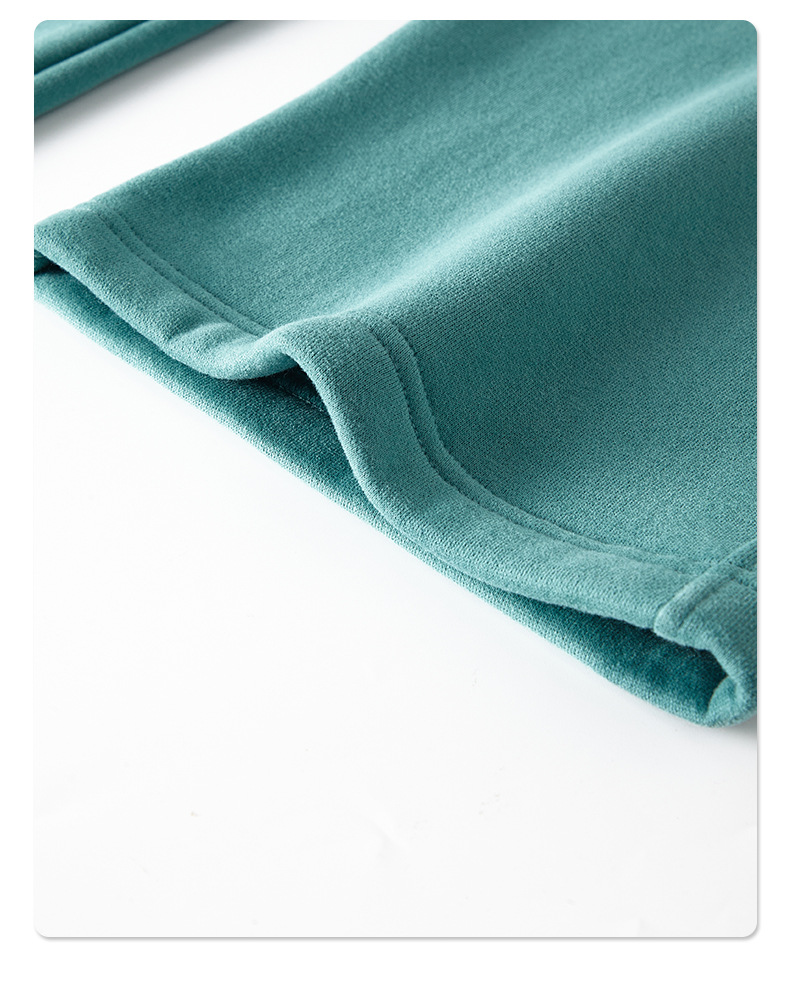 2024 Autumn/Winter New Arrival 350g Thick Straight-Leg Fleece Men's Pants