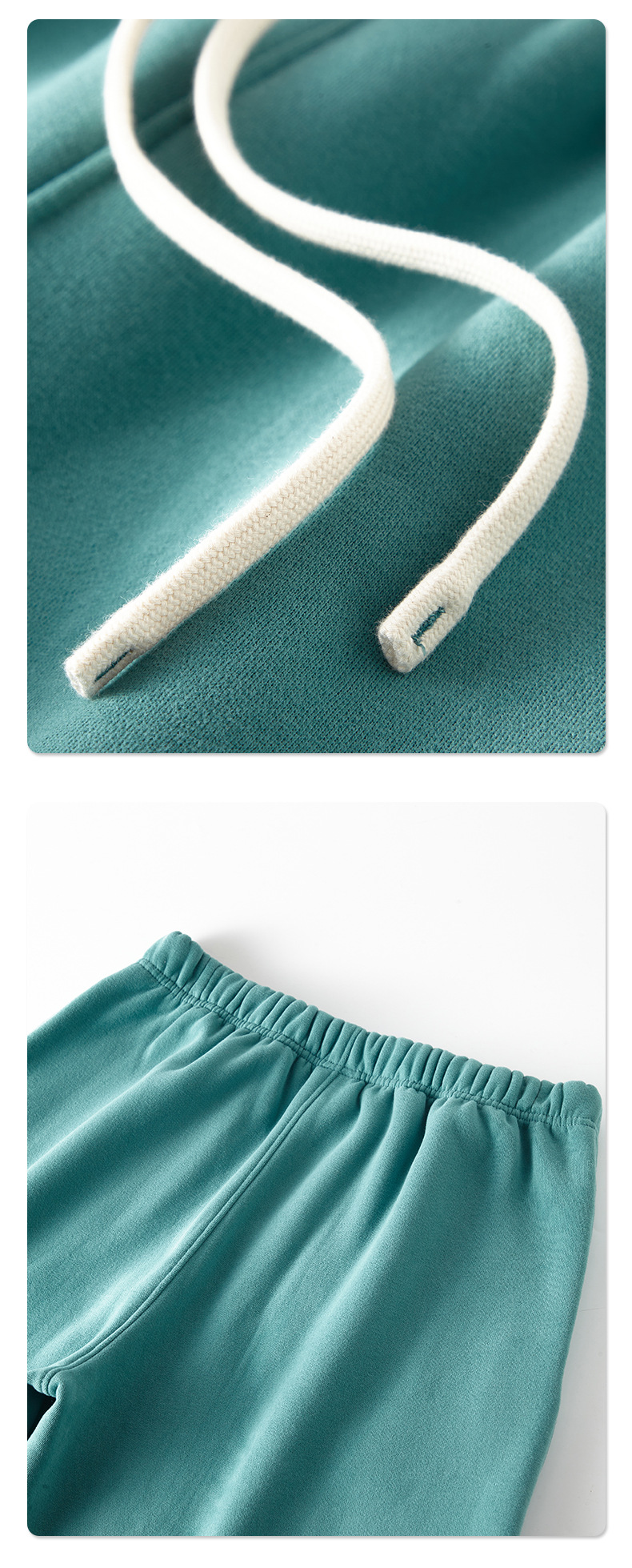 2024 Autumn/Winter New Arrival 350g Thick Straight-Leg Fleece Men's Pants