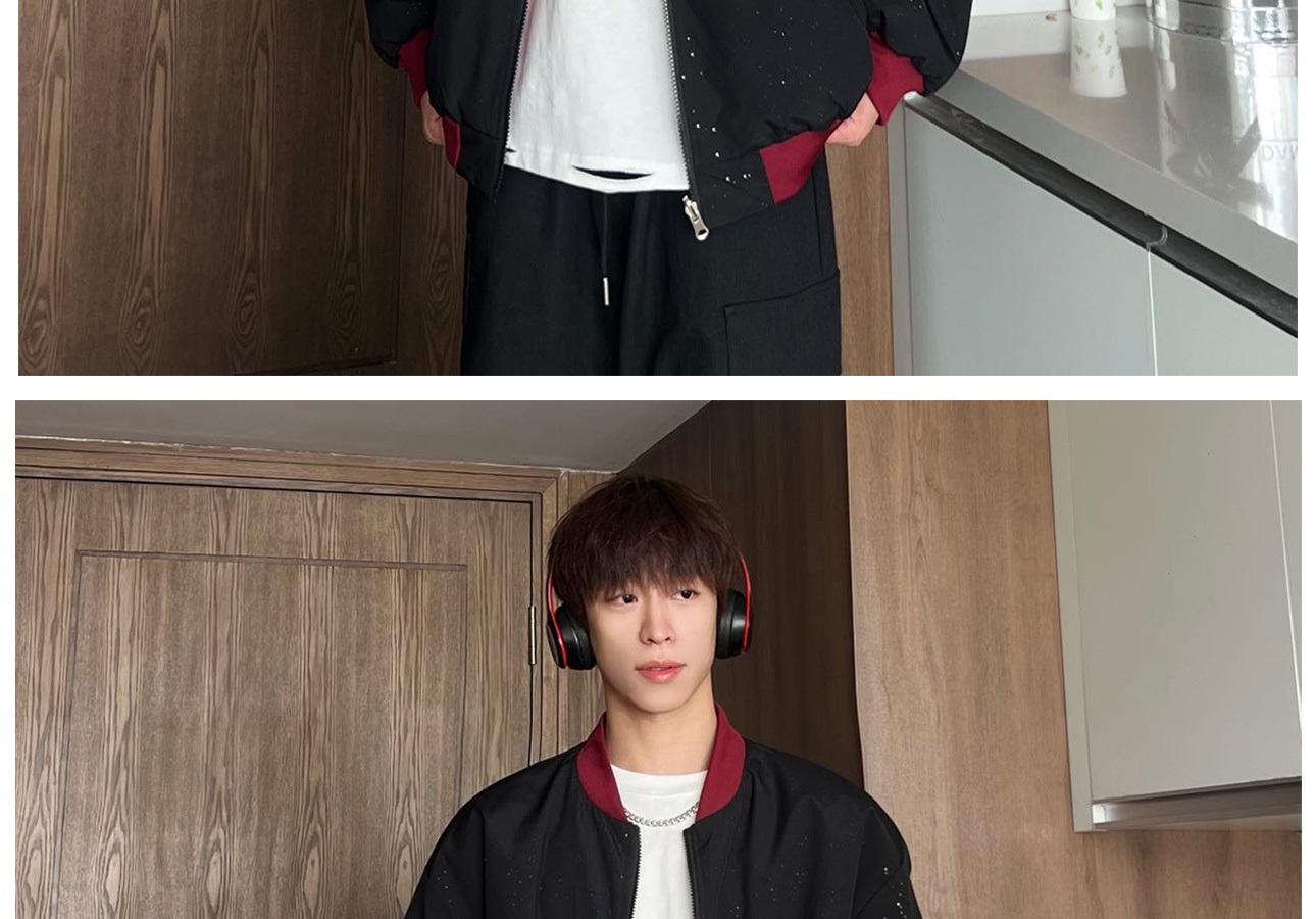 Reversible Starry Baseball Jacket