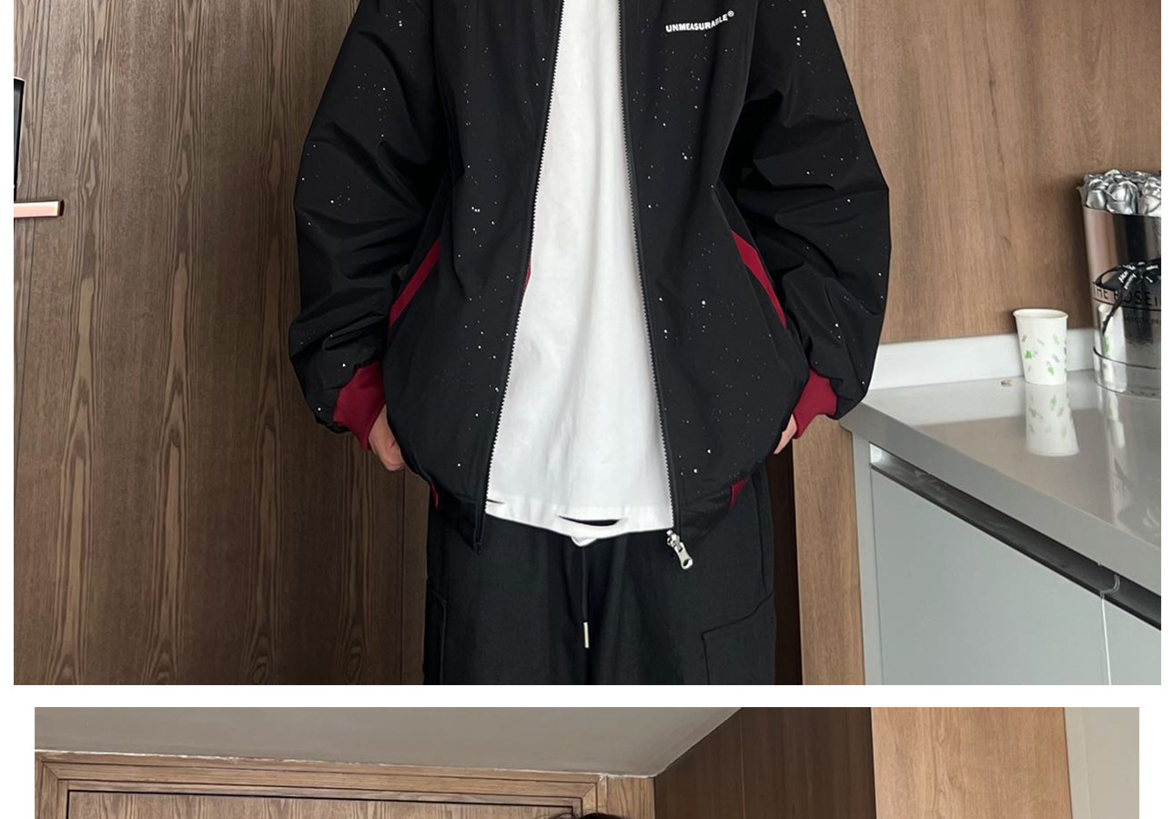 Reversible Starry Baseball Jacket