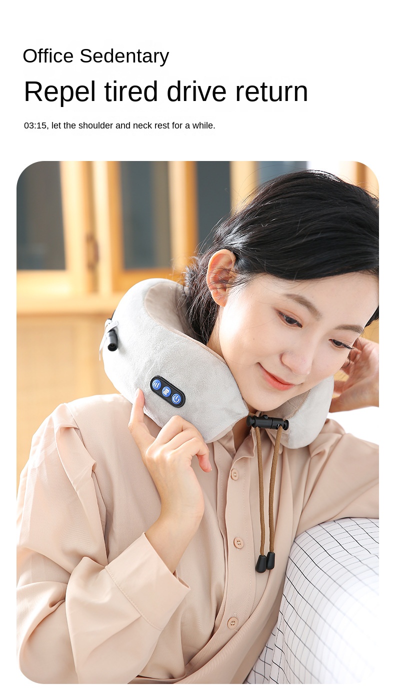 Multi-Functional Memory Foam Travel Neck Massager