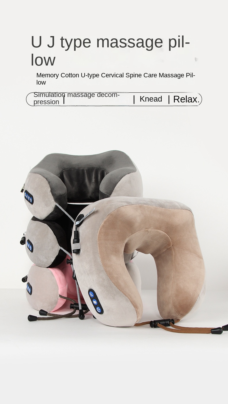 Multi-Functional Memory Foam Travel Neck Massager