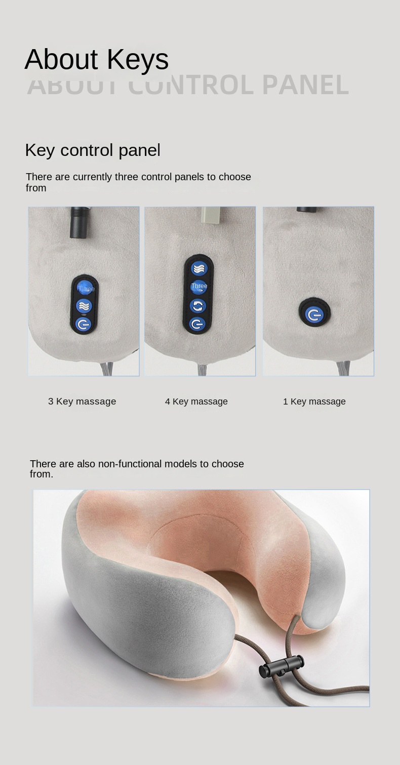 Multi-Functional Memory Foam Travel Neck Massager