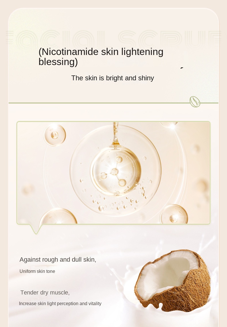 Instant TikTok BOBT Coconut Latte Skin Beautifying Scrub for Whole Body Whitening and Exfoliation, Genuine One-Stop Distribution