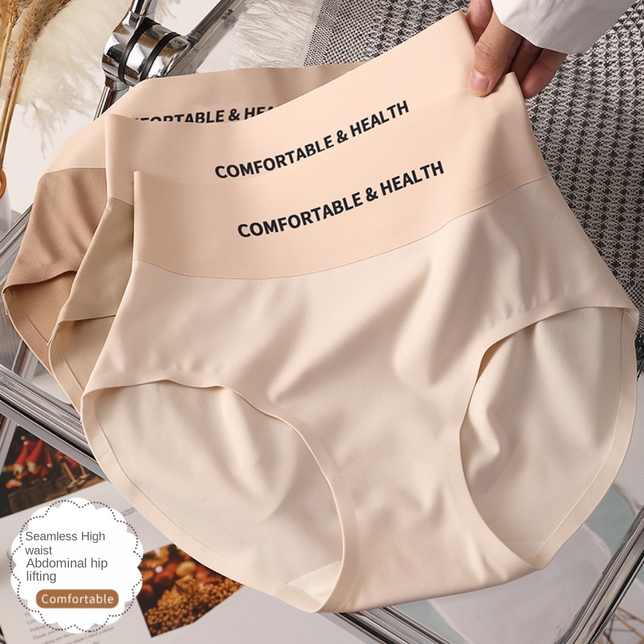 CurveCharm High-Waist Shorts