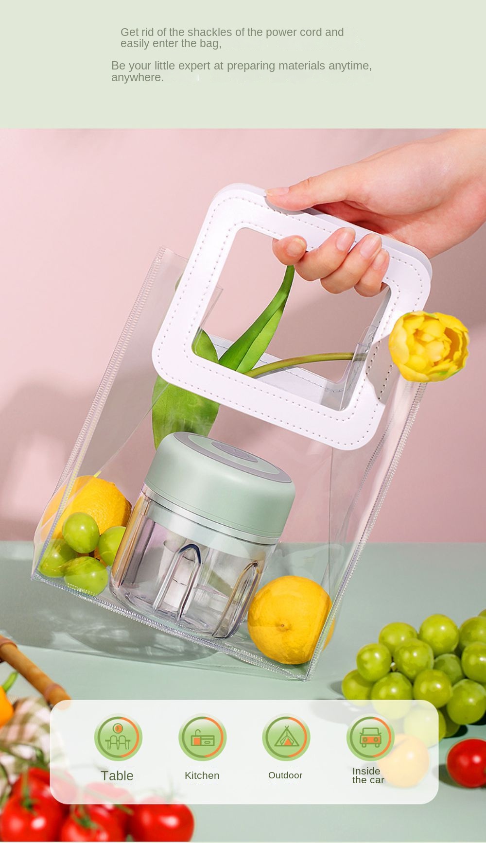 Portable Electric Garlic Masher