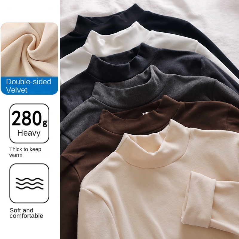 Double-sided Dralon Warm Long-sleeved T-shirt