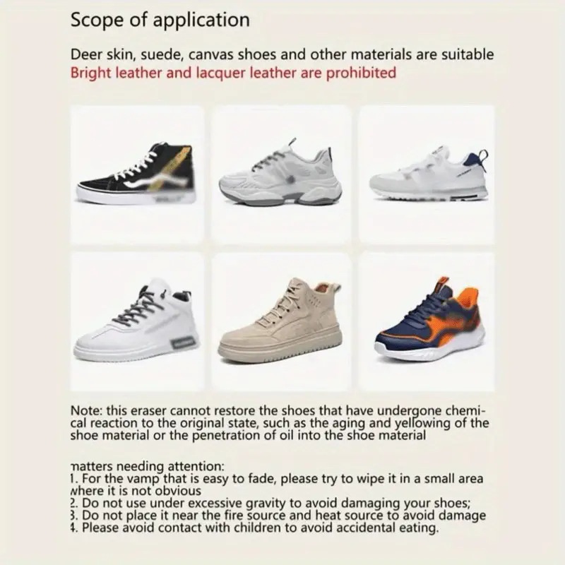 Amazon TEMU Suede Shoe Eraser