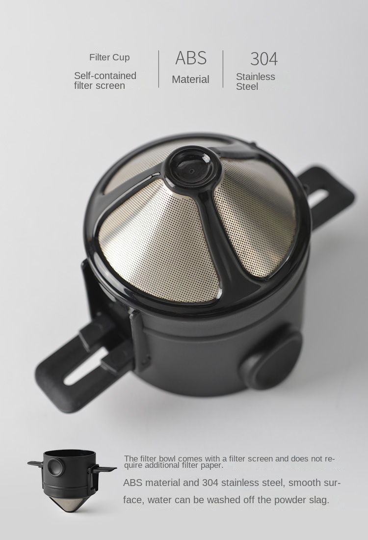 Portable Stainless Steel Coffee Filter Cup