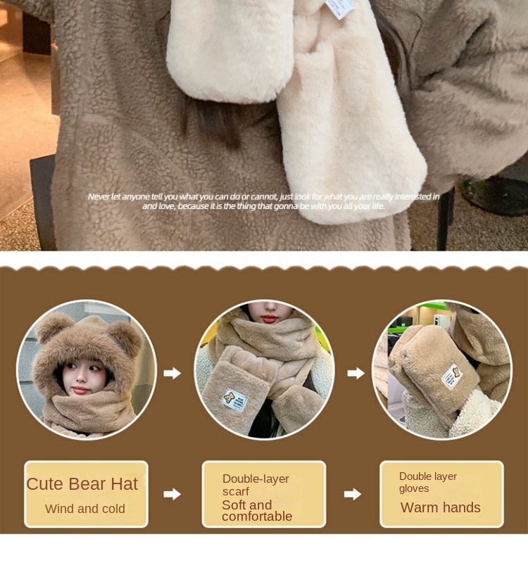 Warm Cute Bear Set