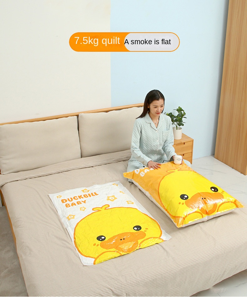 Household Cartoon Duck Vacuum Compression Bags