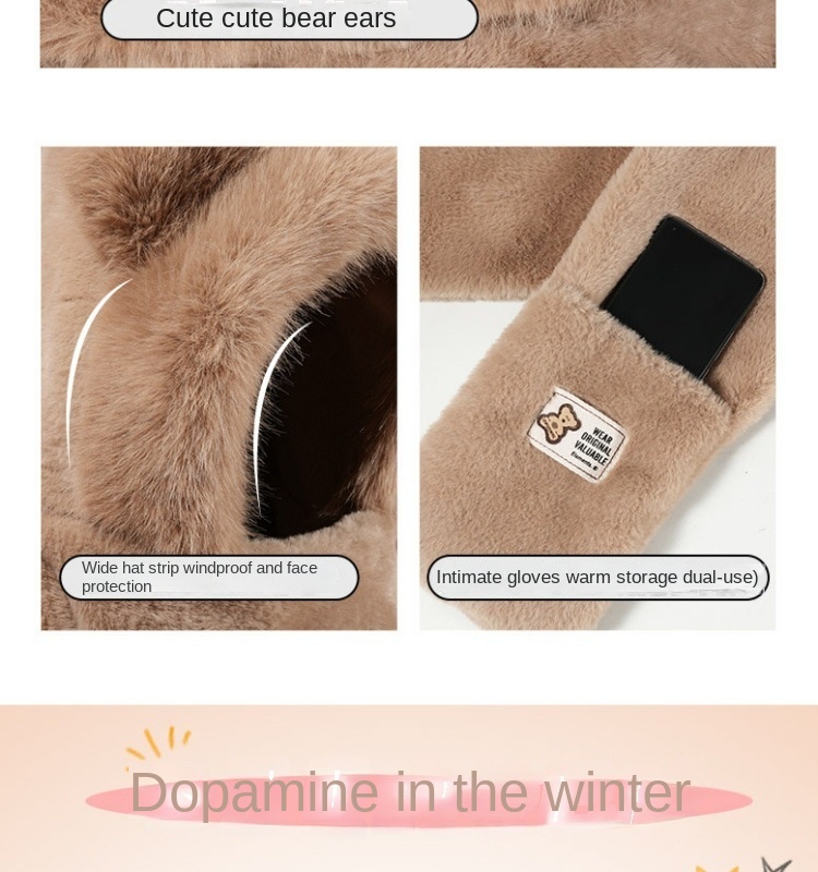 Warm Cute Bear Set
