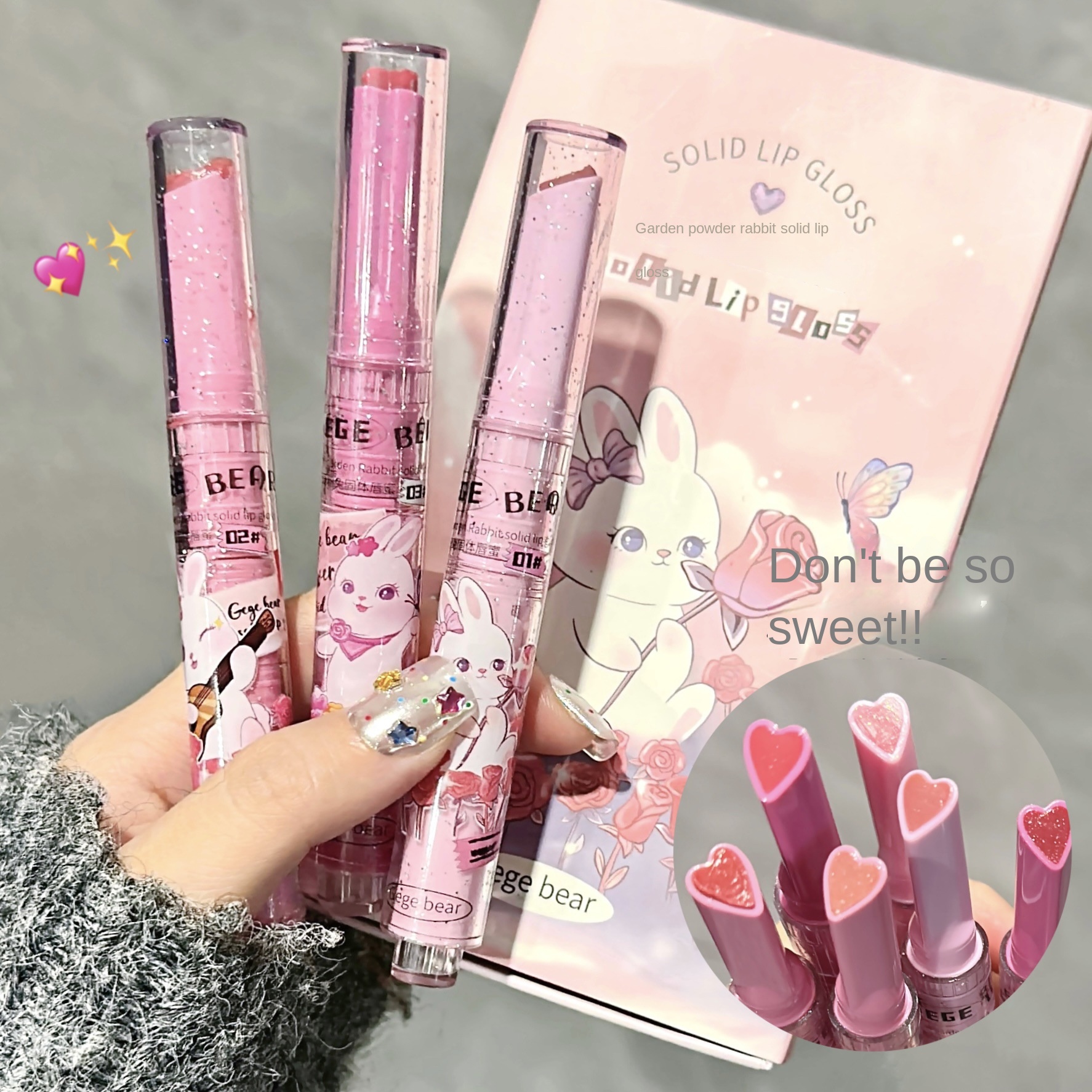 Gege Bear Garden Rabbit Solid Lip Gloss