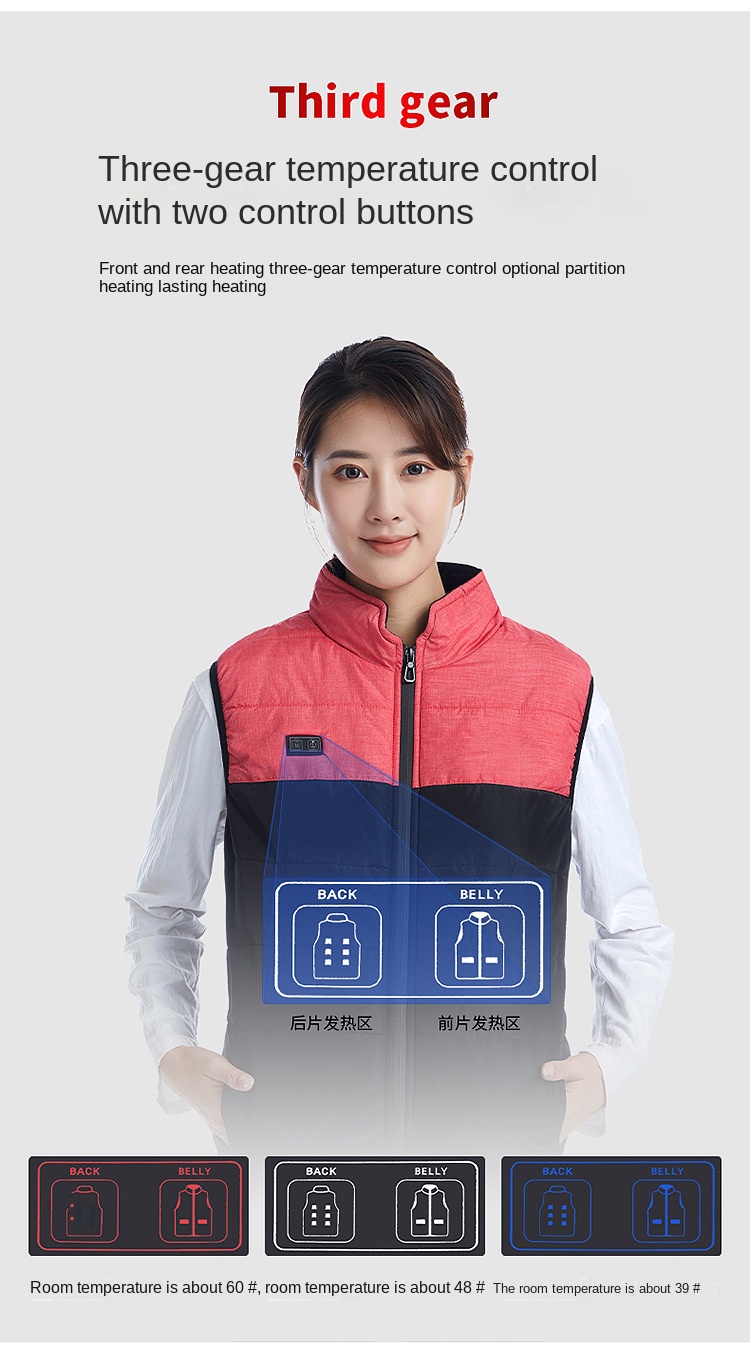 USB Heated Vest for Winter