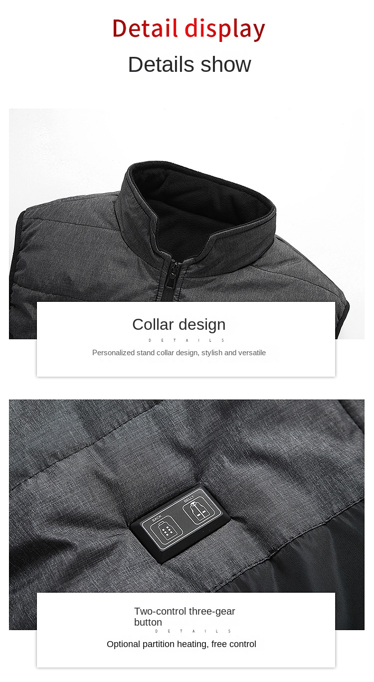 USB Heated Vest for Winter