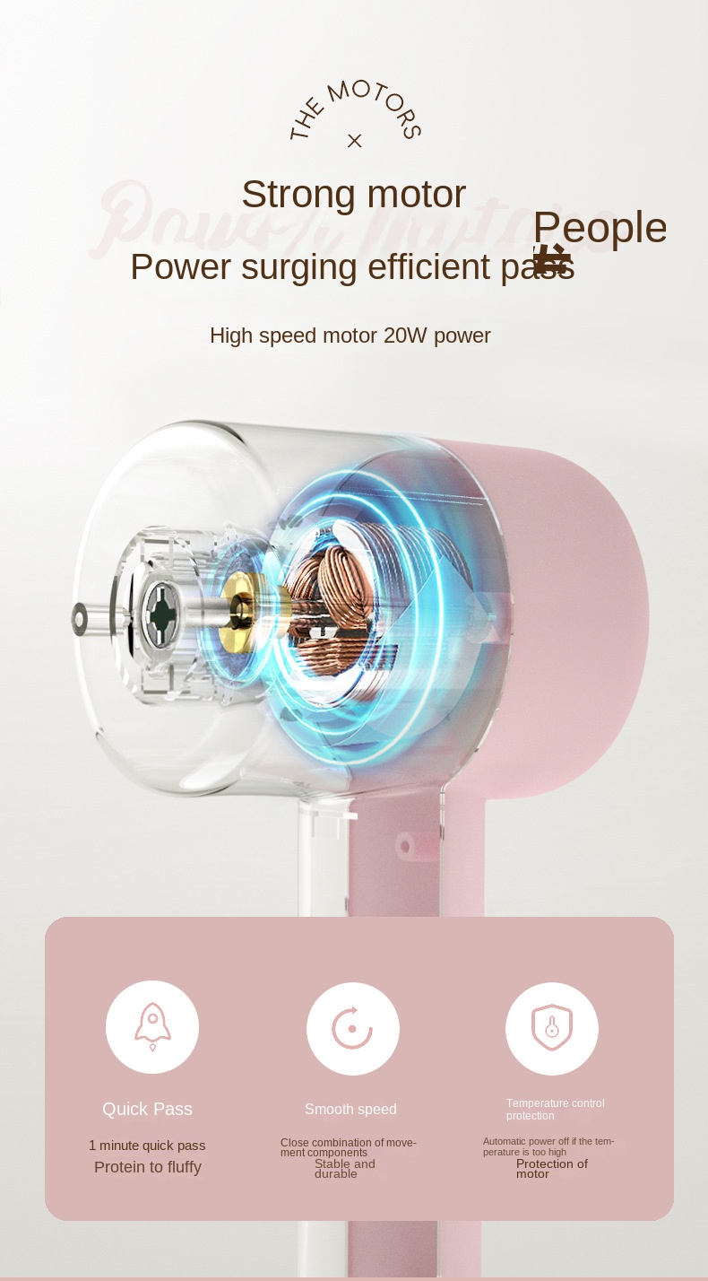 Portable Multifunctional Egg Beater