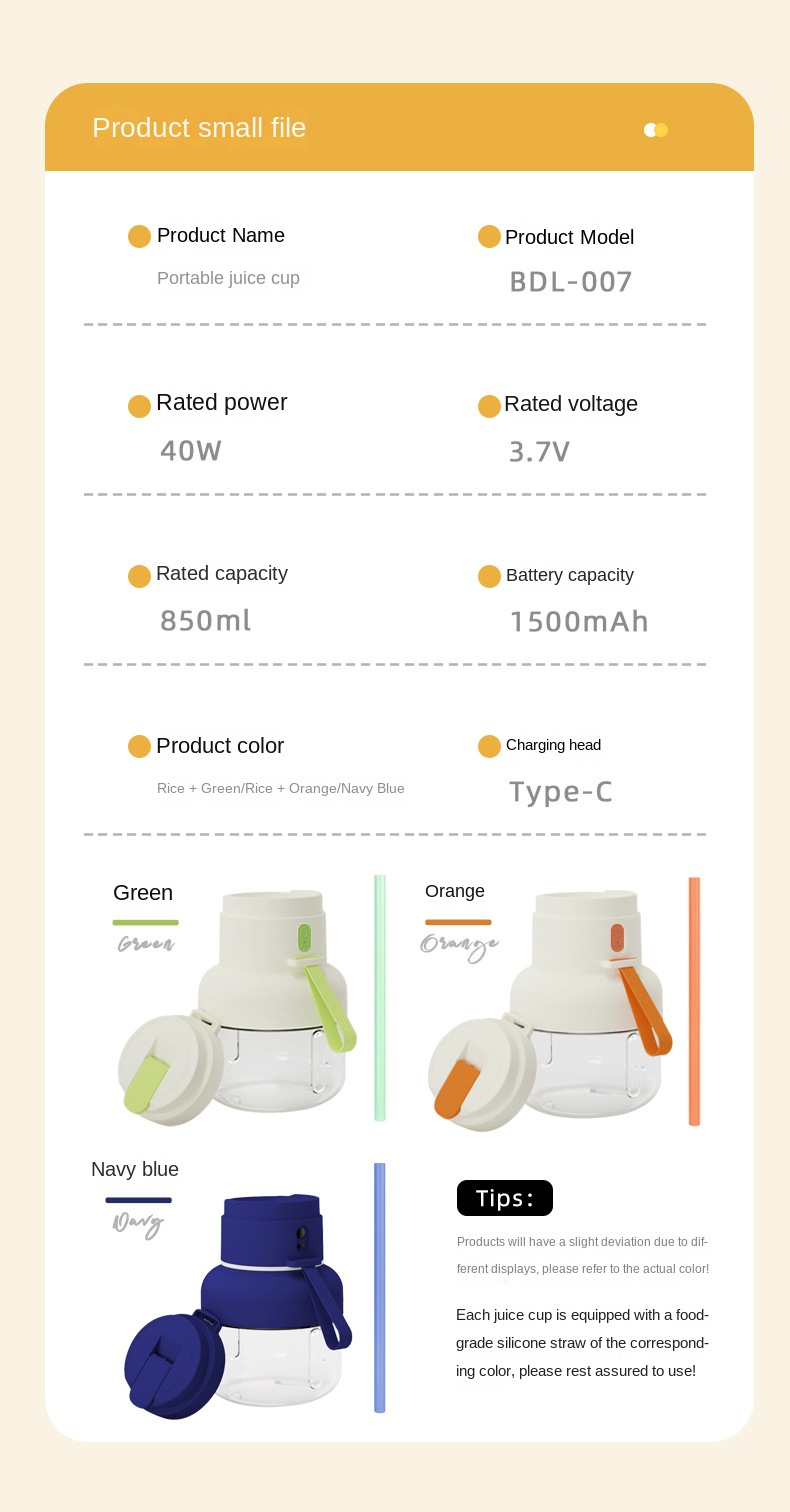 Portable Juicer Cup